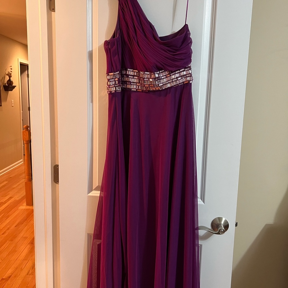 Js Collection Sequin Evening Gown, Size 12, Purple - image 2